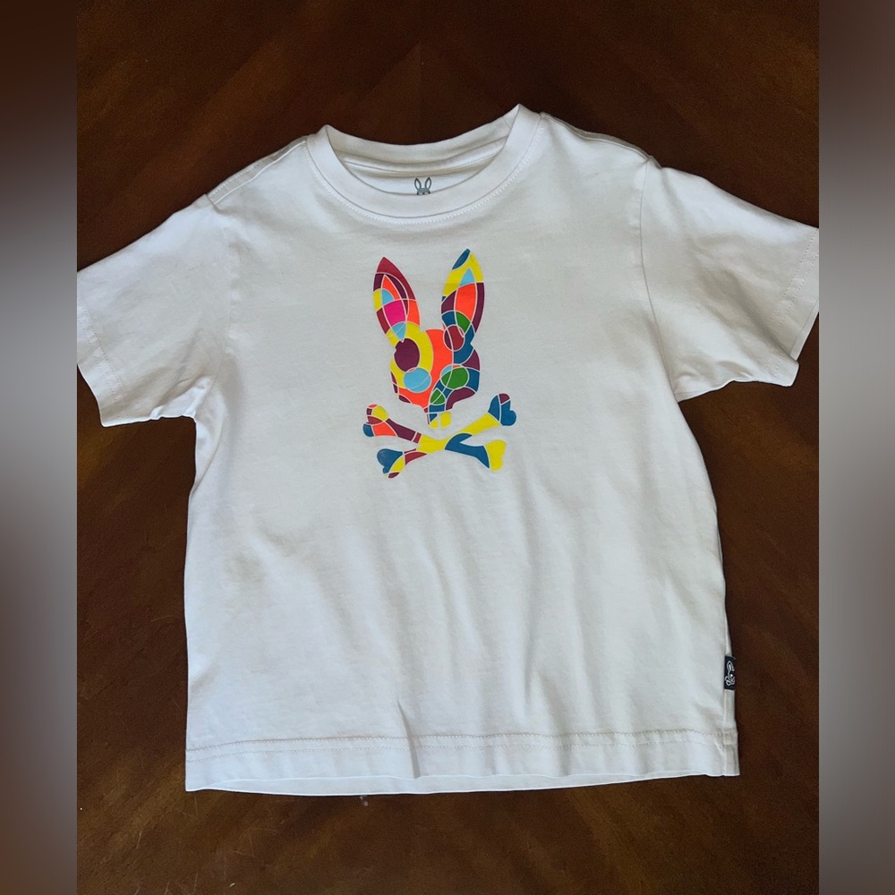 Psycho Bunny - KIDS DARWIN GRAPHIC TEE
IN WHITE SIZE XXS/4 UNISEX